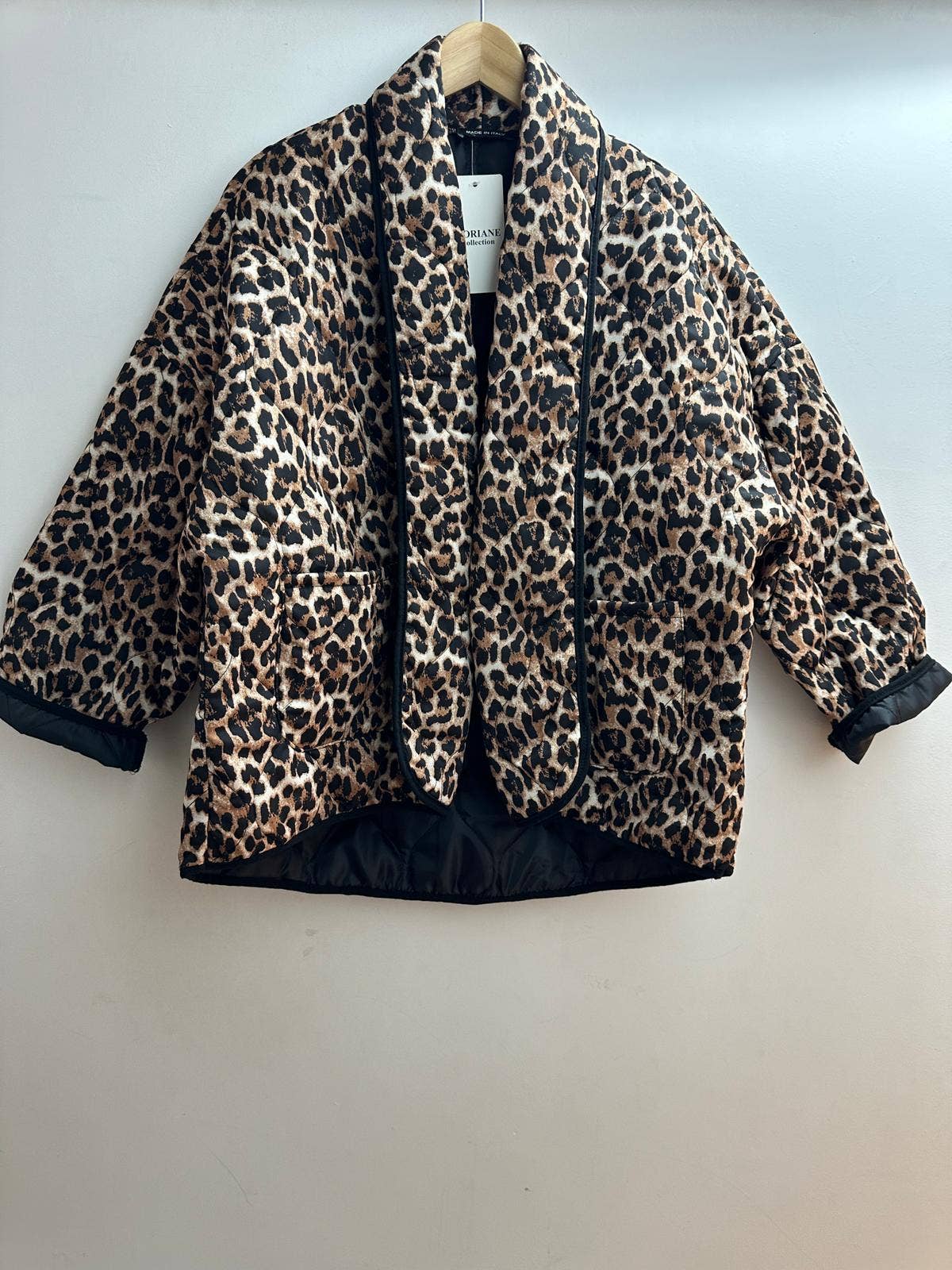 gilet imprimée leopard taille unique : Camel / Taille unique
