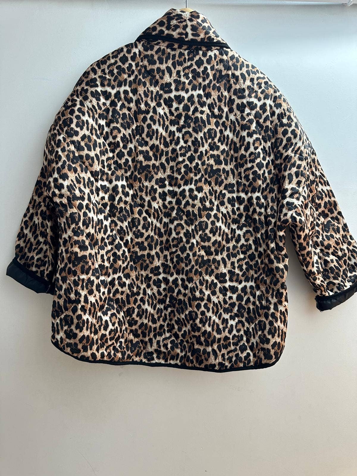 gilet imprimée leopard taille unique : Camel / Taille unique