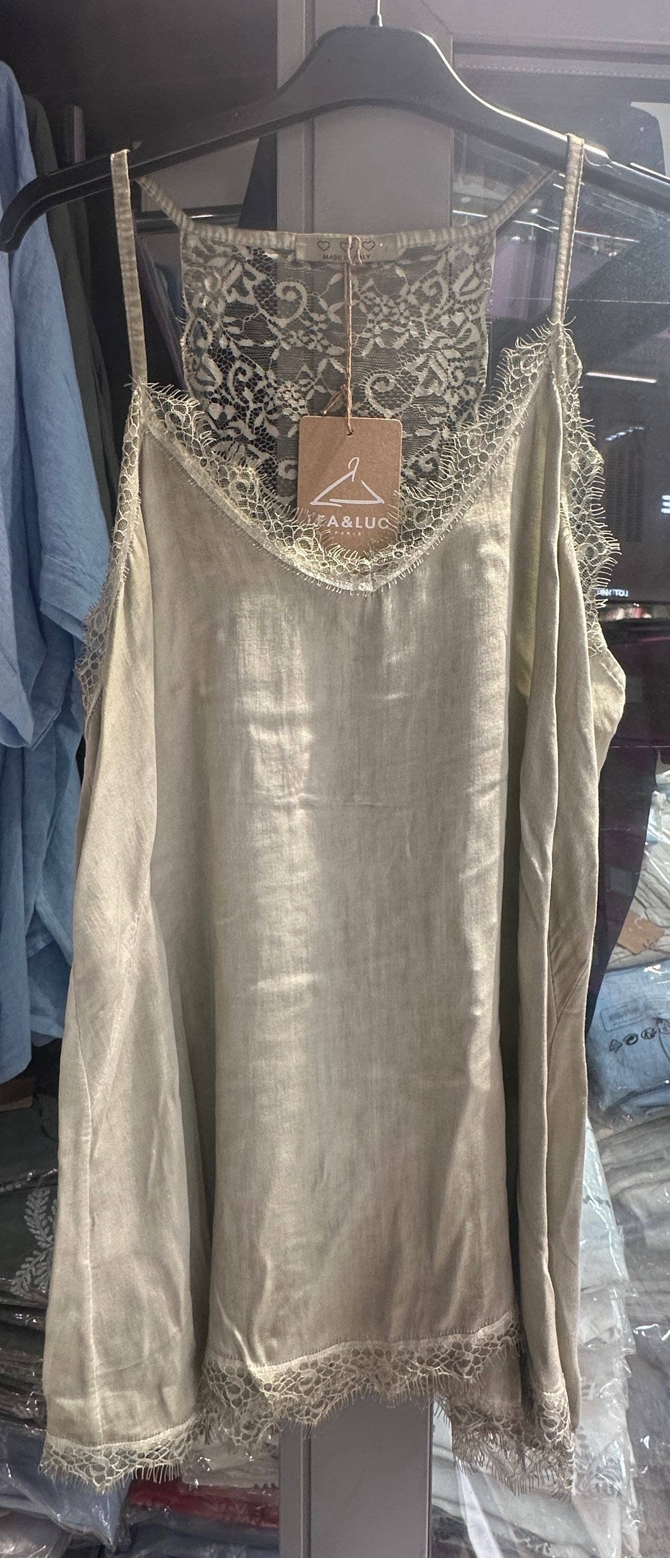 Débardeur en 100% viscose REF. 6289: Kaki