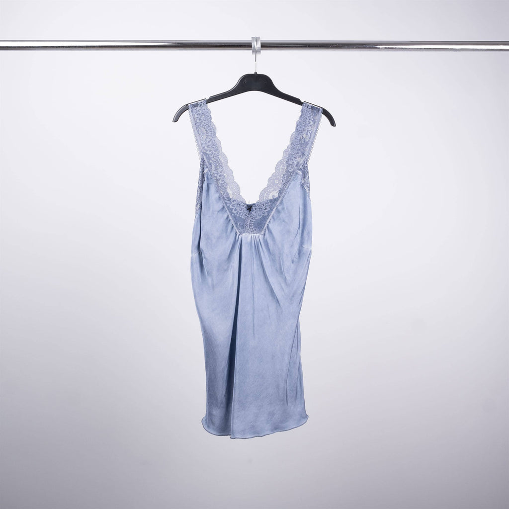 Débardeur avec dentelle 6921336: Bleu roi