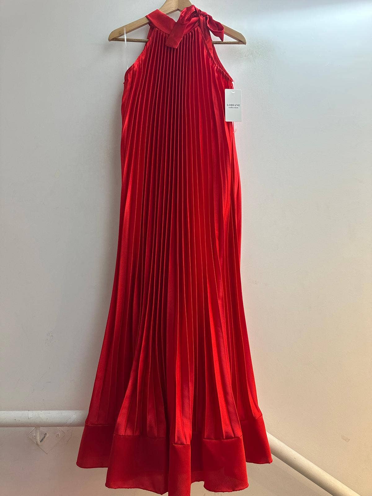 7207/61118 Robe longue plissée: Kaki / Taille unique