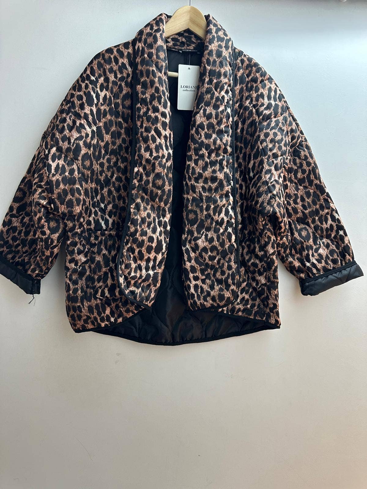 gilet imprimée leopard taille unique : Camel / Taille unique