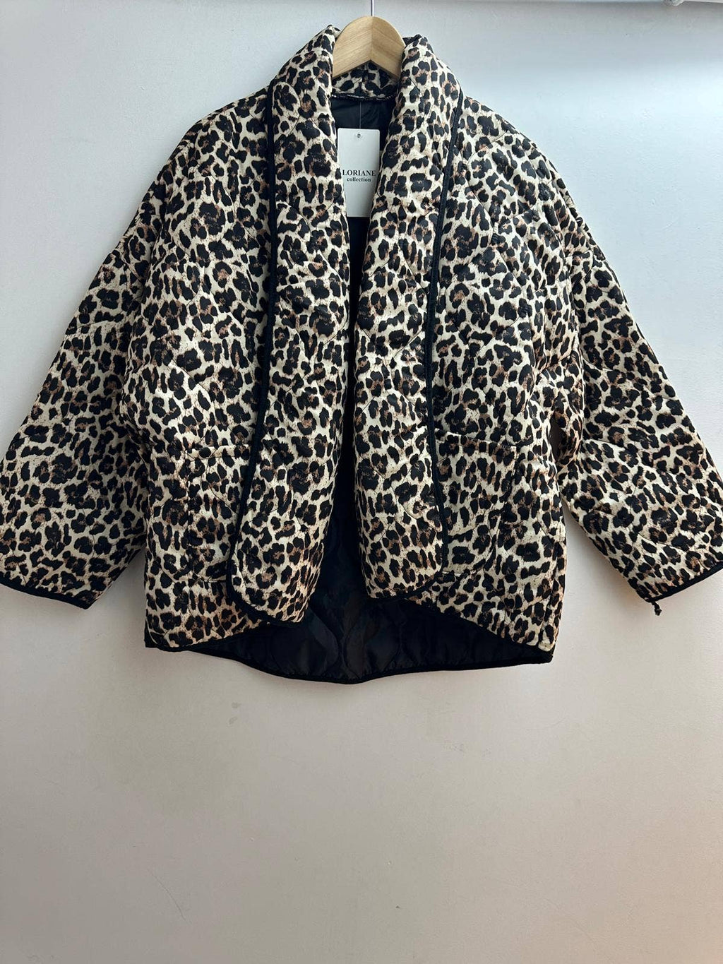 gilet imprimée leopard taille unique : Camel / Taille unique