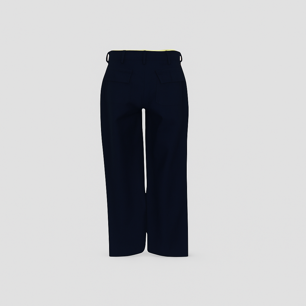 Pantalon Tailleur Noir Élégant