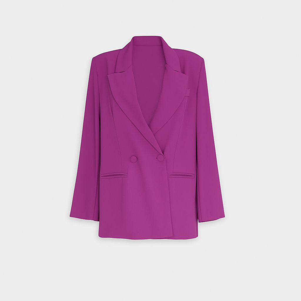 Veste Blazer Femme – Coupe Oversize Fuchsia Élégante
