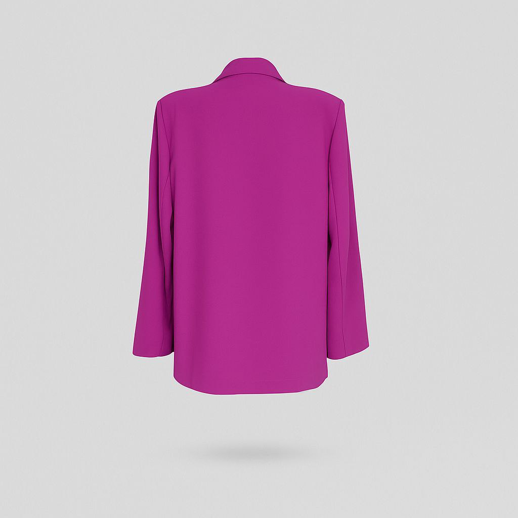 Veste Blazer Femme – Coupe Oversize Fuchsia Élégante