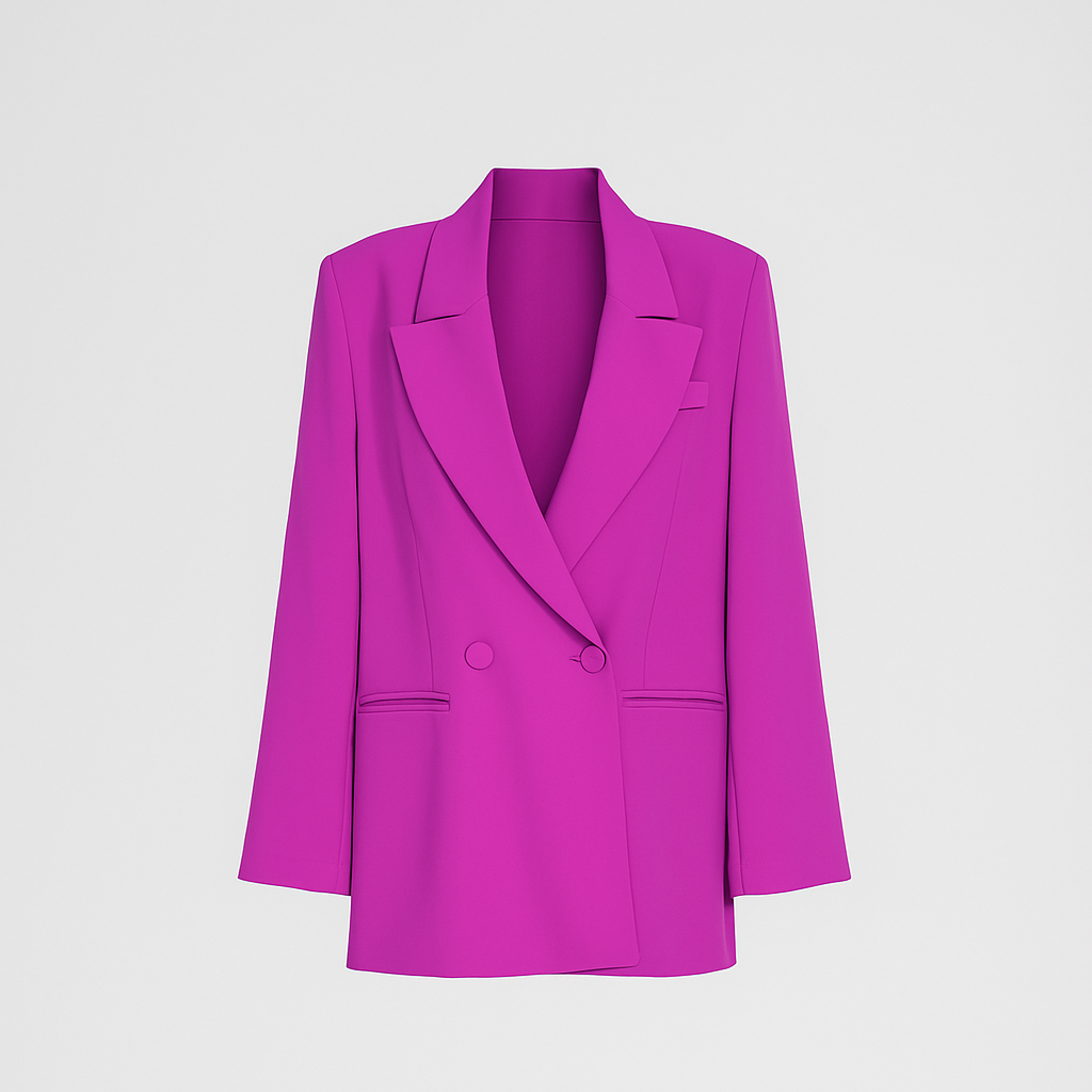 Veste Blazer Femme – Coupe Oversize Fuchsia Élégante