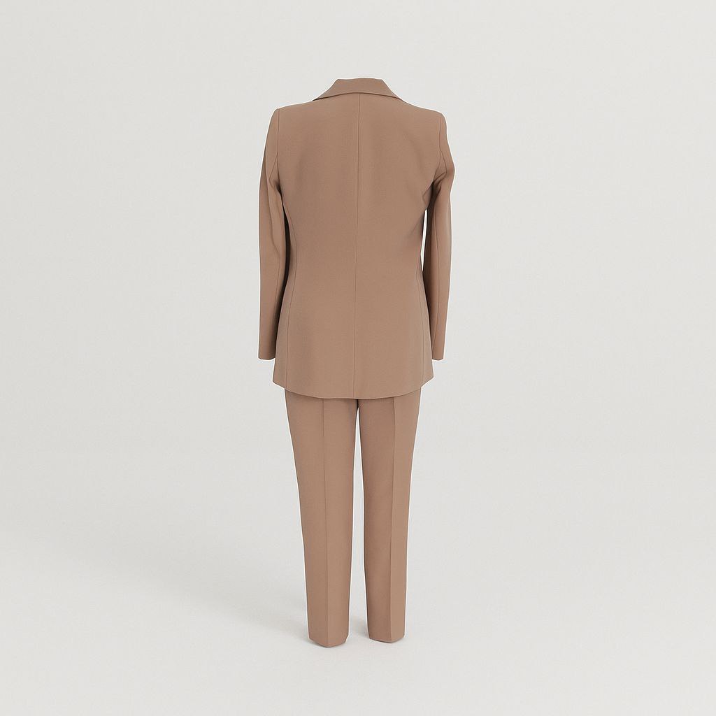 Costume Tailleur Beige Élégant
