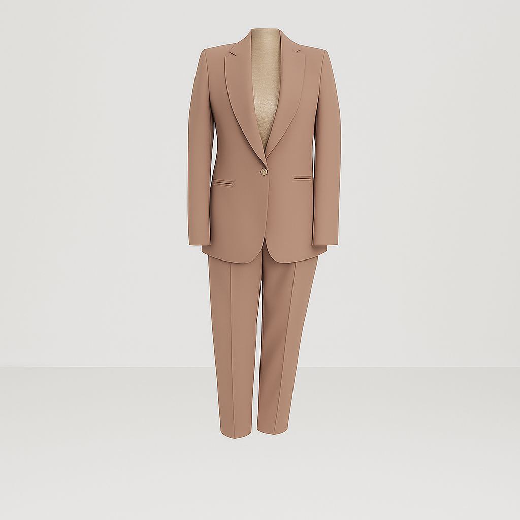 Costume Tailleur Beige Élégant