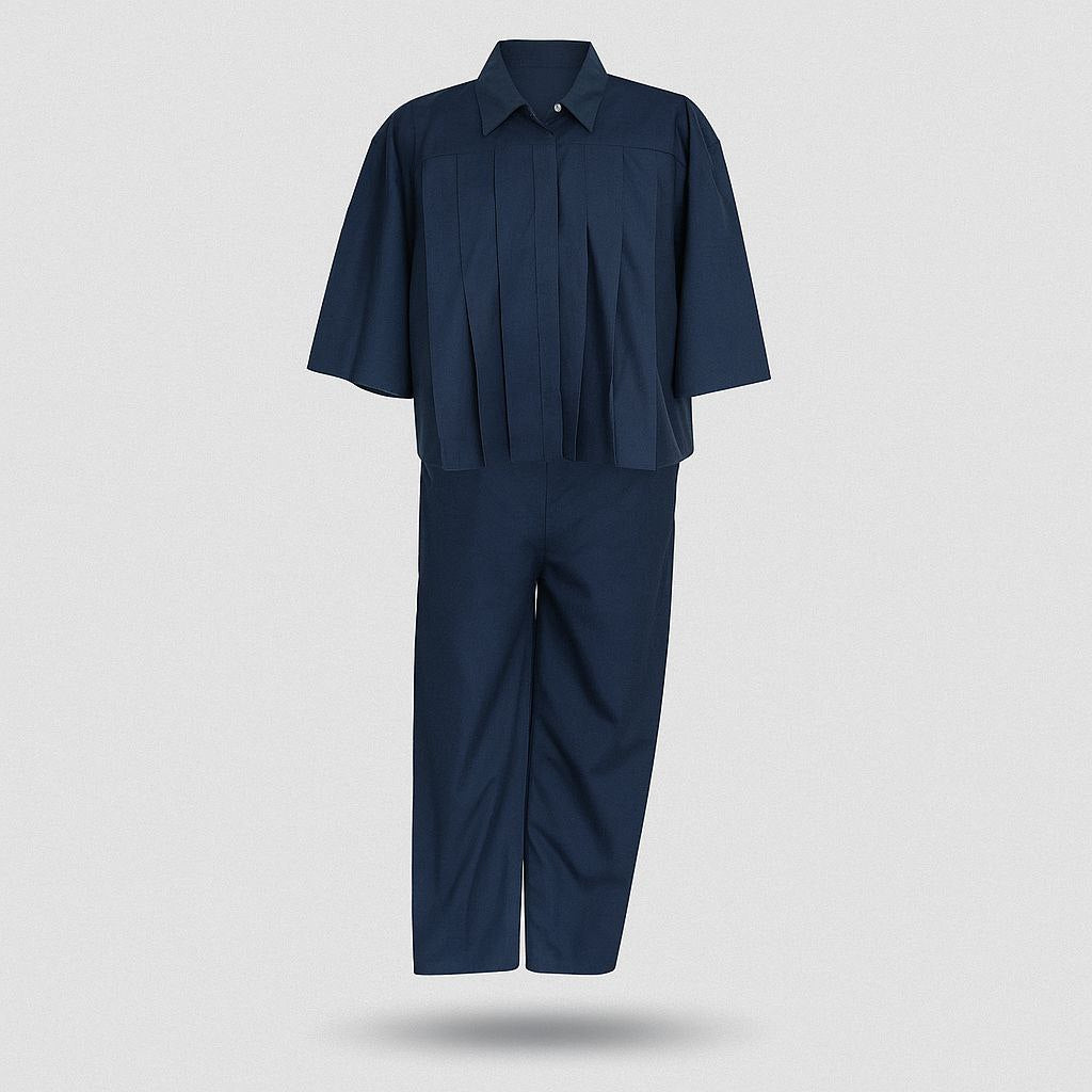Ensemble Pantalon et Chemise Bleu Marine