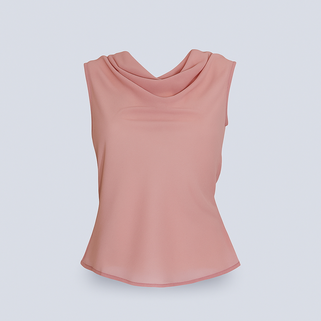 Top Fluide Rose Poudré