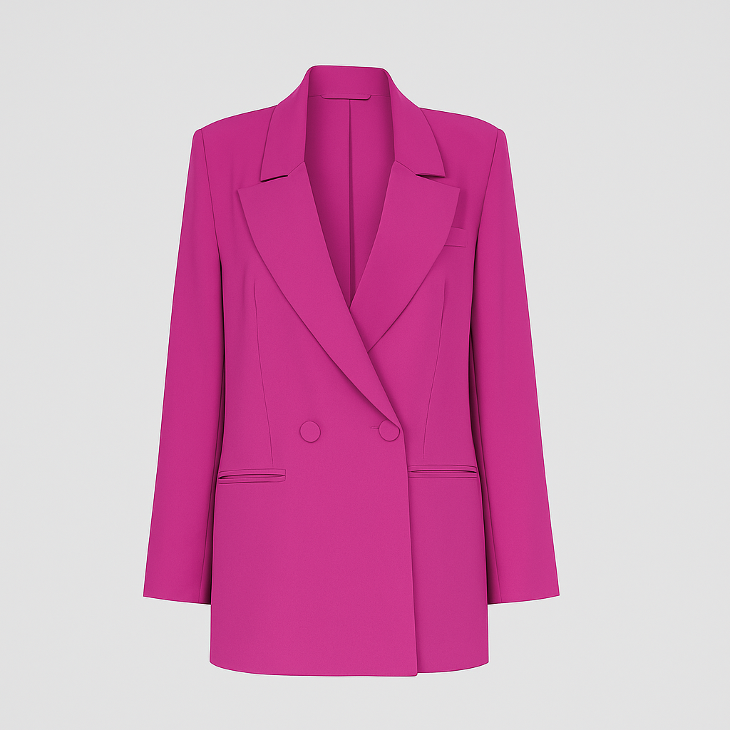 Veste Blazer Femme – Coupe Oversize Fuchsia Élégante