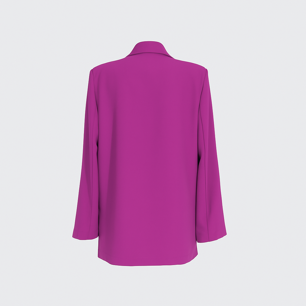 Veste Blazer Femme – Coupe Oversize Fuchsia Élégante