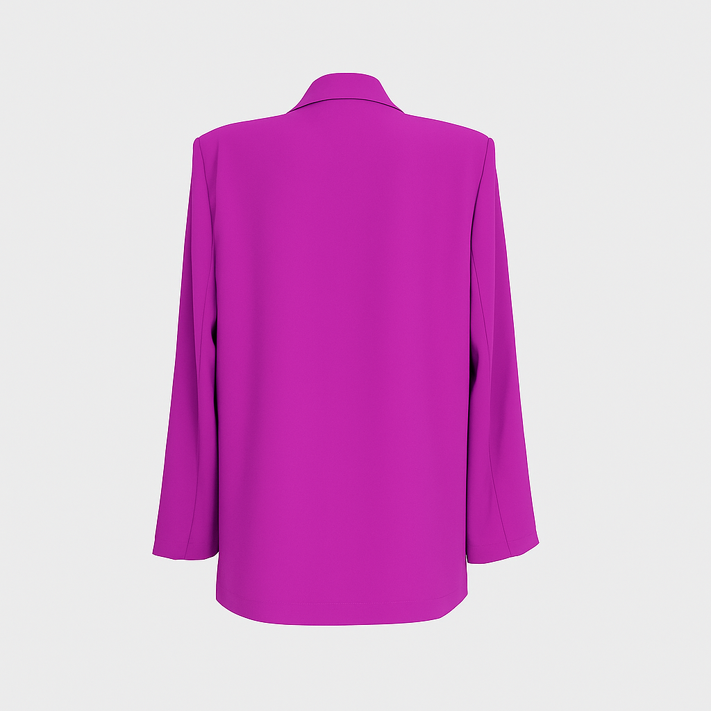 Veste Blazer Femme – Coupe Oversize Fuchsia Élégante