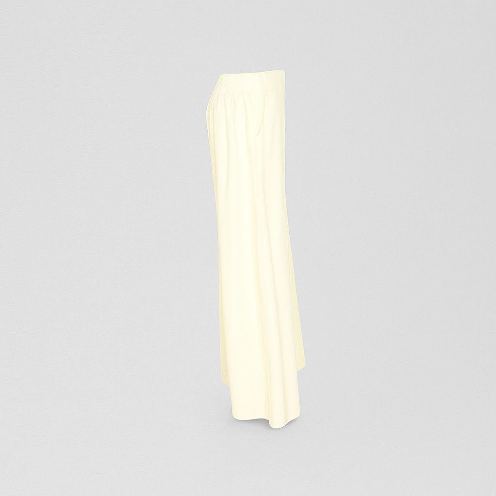 Pantalon Large Jaune Pâle